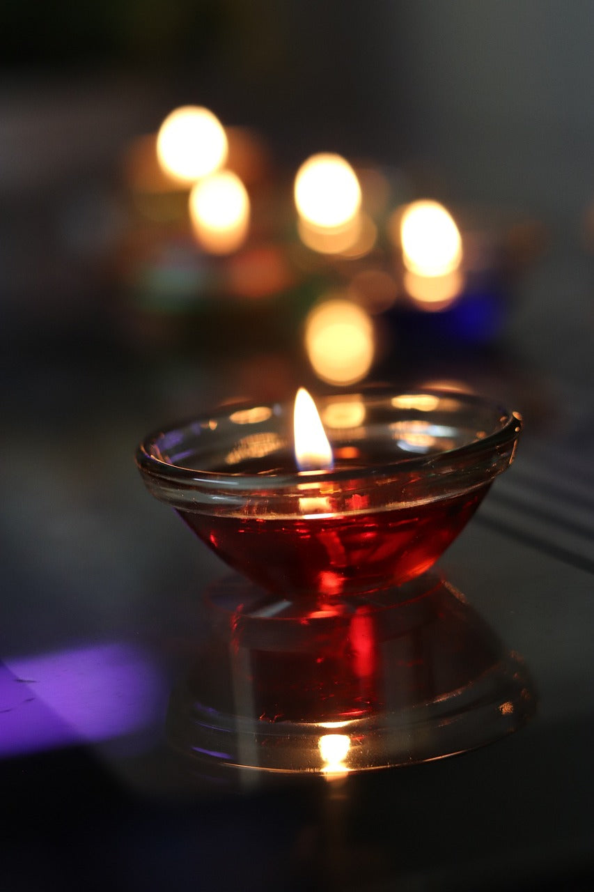 Gel kaars rood