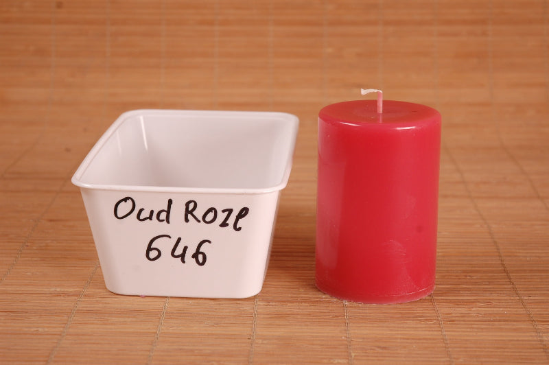 Oud roze gekleurde paraffine