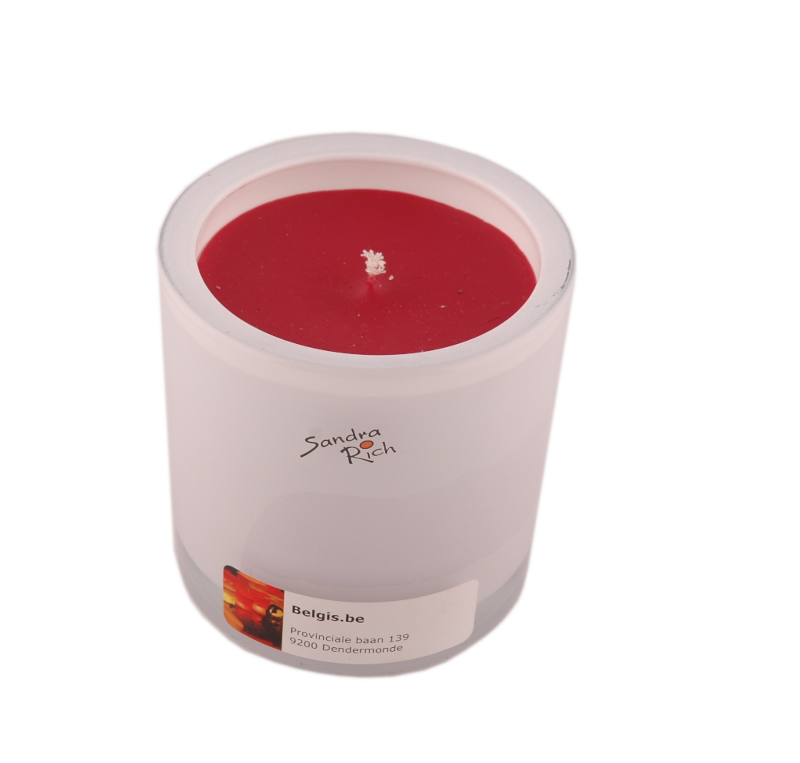 White emotion 'Rond' - kaars*