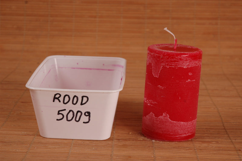 Rood gekleurde paraffine