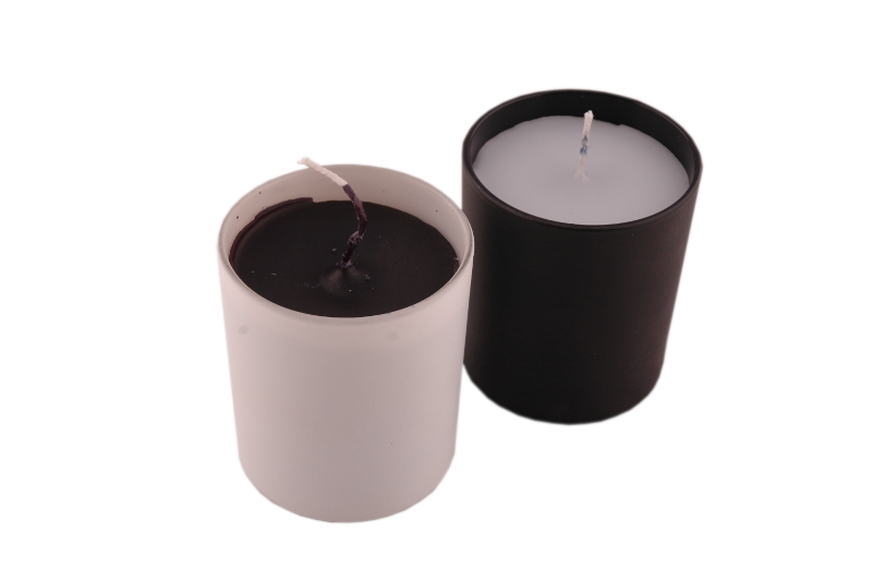 Indoor candle set - 'Black &amp; White*